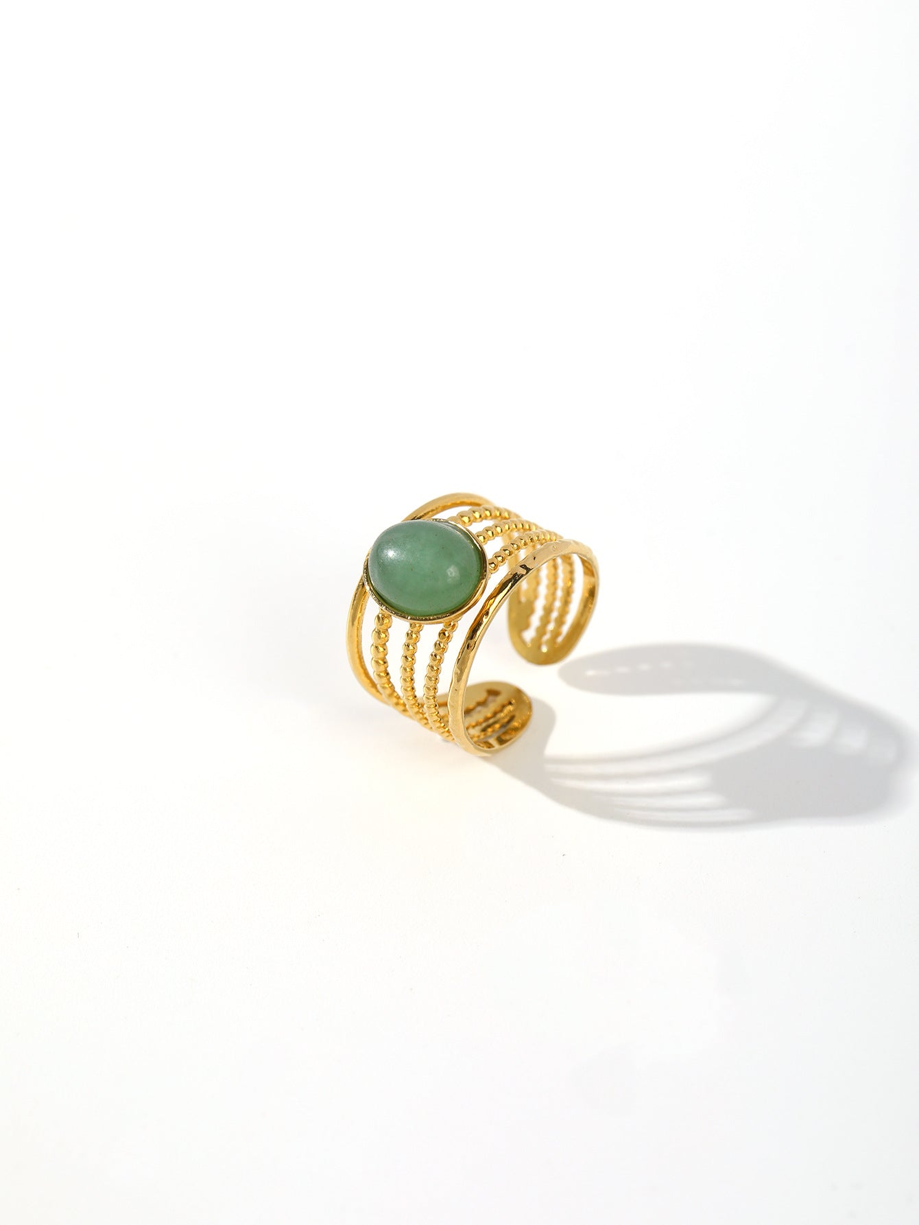 Wholesale Vintage Stainless Steel Rings 18k Gold Plated Rings ACC-RS-MuC015