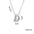 Wholesale Brass Glow Balloon Bubble Cute Chubby 26 English silver Letter Pendant Necklace