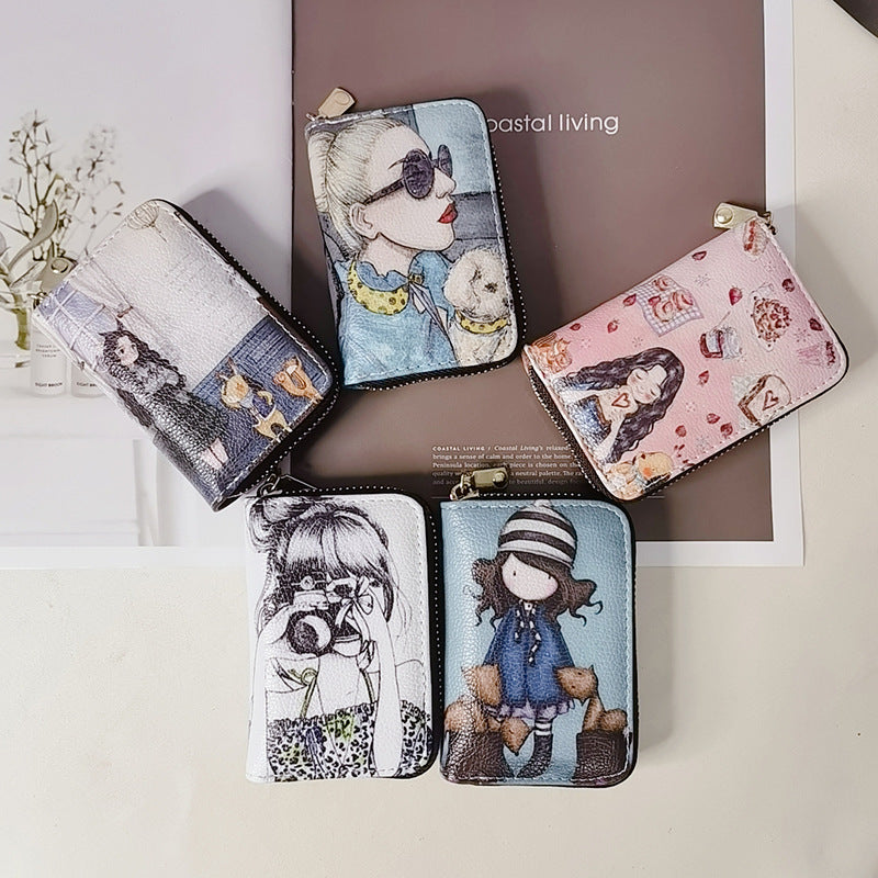 Wholesale Ethnic Retro Accordion Card Holder Mini Storage Card Wallet ACC-WT-Mengs007