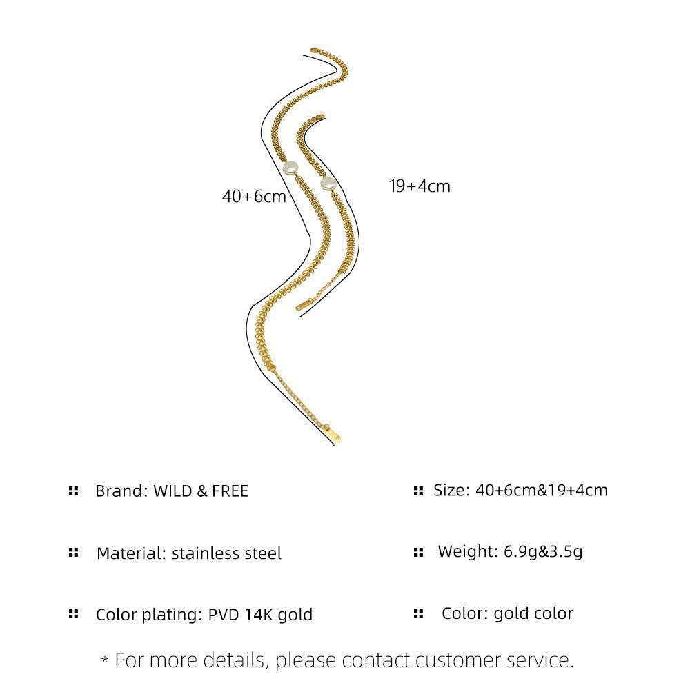 Wholesale Vintage Titanium Steel Bracelets Cuban Bracelet 18K Electroplating Light Luxury Bracelet ACC-BT-Mingl001