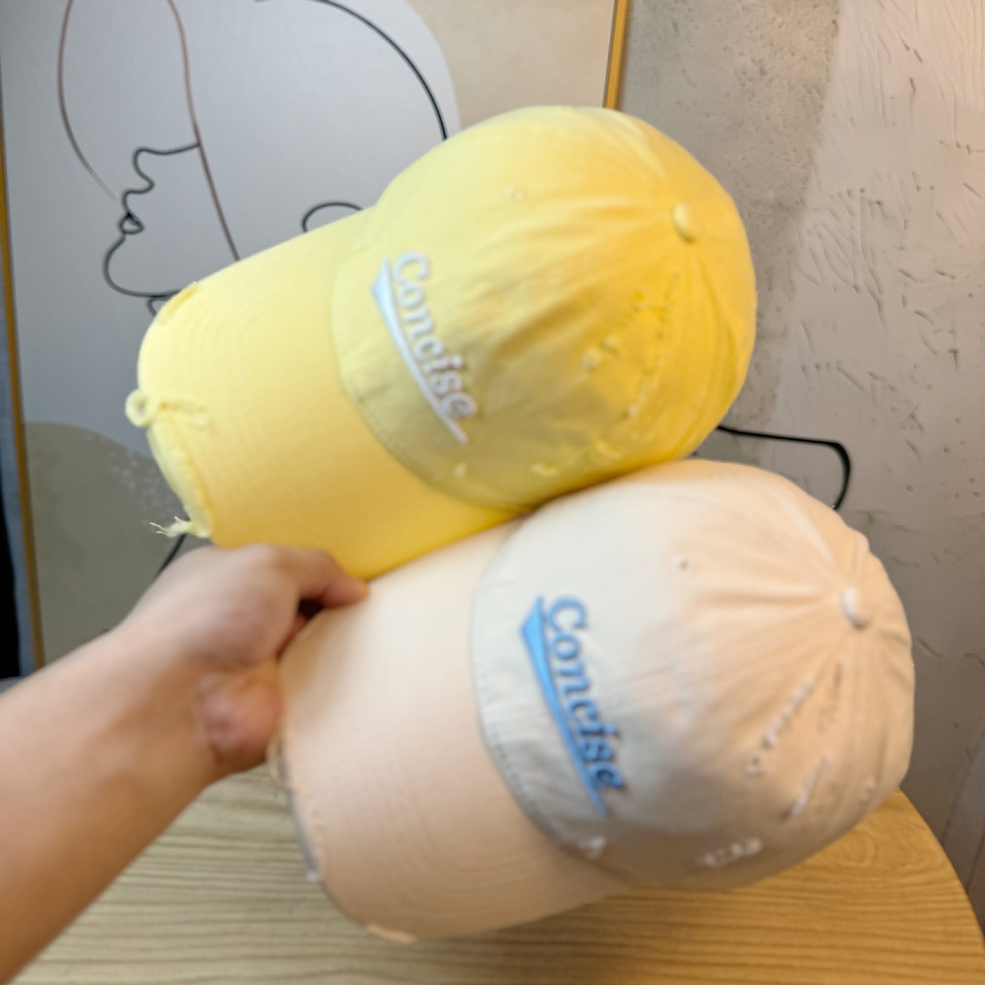 Wholesale  Letter Baseball Cap  Small Soft Top Cap