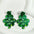 Wholesale Cross St. Patrick's Day Shamrock Acrylic Earrings