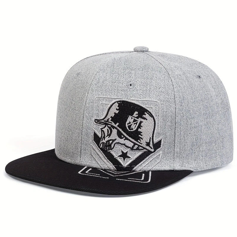 Wholesale Hip Hop Flat Brim Embroidered Baseball Cap ACC-HT-QiNiao013