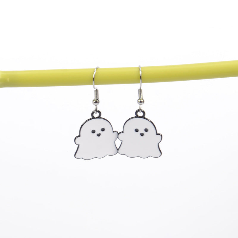 Wholesale Metal Ghost Earrings Sweet Cool Wind Style Fashion Accessory for Women