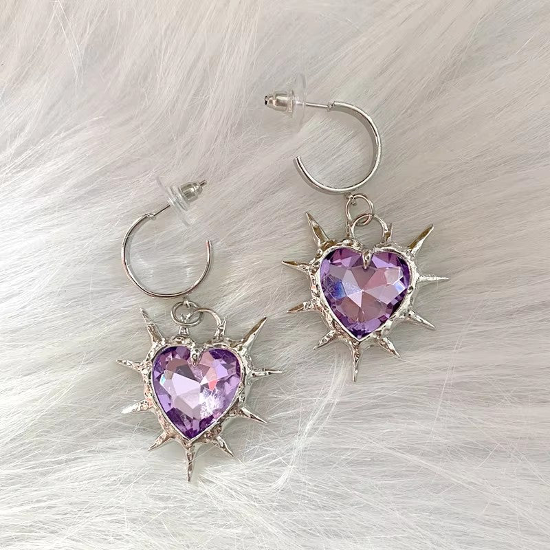 Wholesale  Heart of Thorn Pendant Earrings