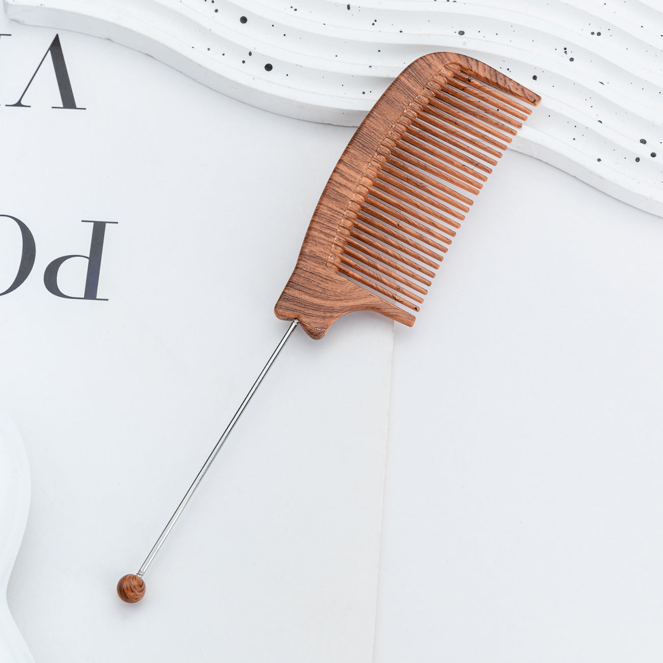 Wholesale Manufacturer Wholesale DIY Beadable Wood Grain Comb