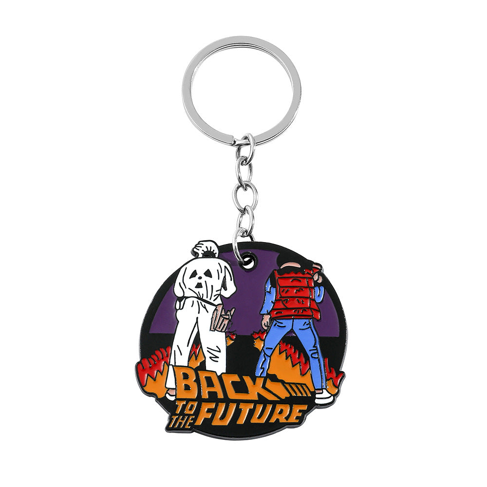 Wholesale Halloween Back to the Future Keychain