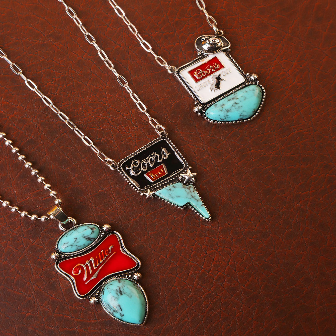 Wholesale Retro Geometric Drip Oil Pendant Necklace,  Fashion Jewelry Accessory for Everyday Wear or Gift Giving