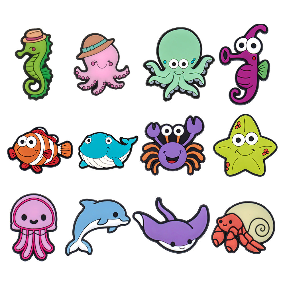 Wholesale Random 100pcs Animal Shoes Accessories Shoes Charms