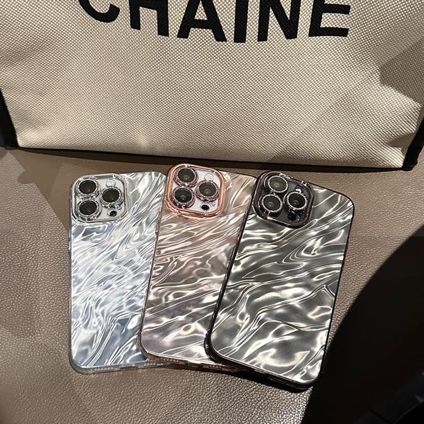 Wholesale Water Ripple Solid Color Glitter Phone Case ACC-PC-ShanShan003