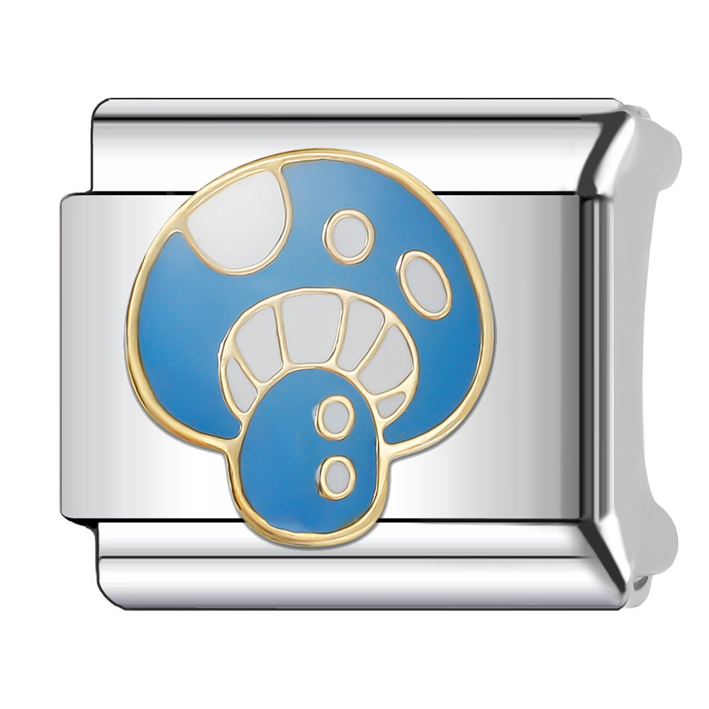 Wholesale Italian Charm Bracelet 9mm DIY Splicing Fruit and Vegetable Series  Stainless Steel Composable Bracelet