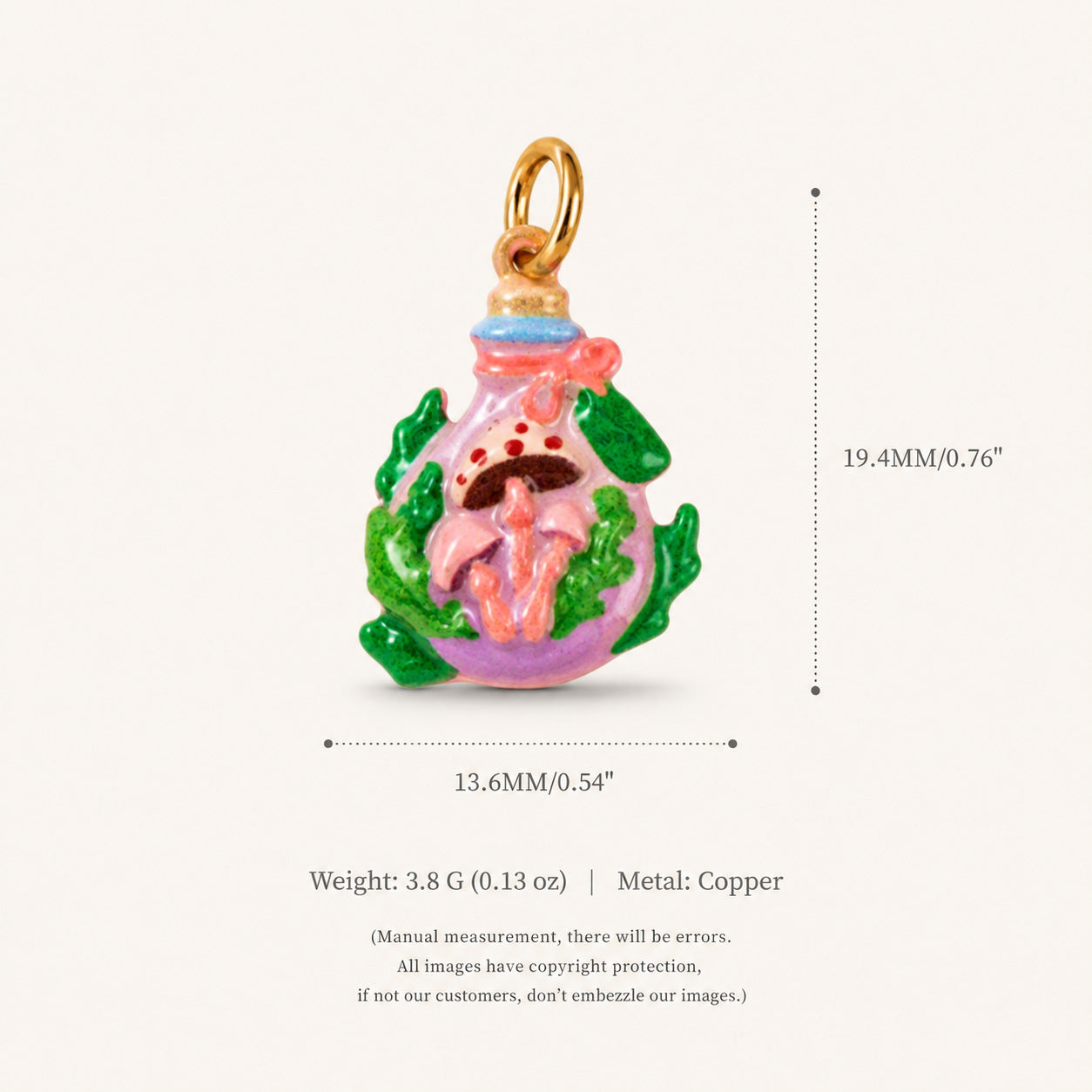Wholesale Copper Cartoon Flying Pig Pendant Cute Simple Jewelry Charm Trendy Fashion Accessory For Boutique Resale