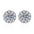 Wholesale moissanite earrings female sunflower 1 karat  earrings