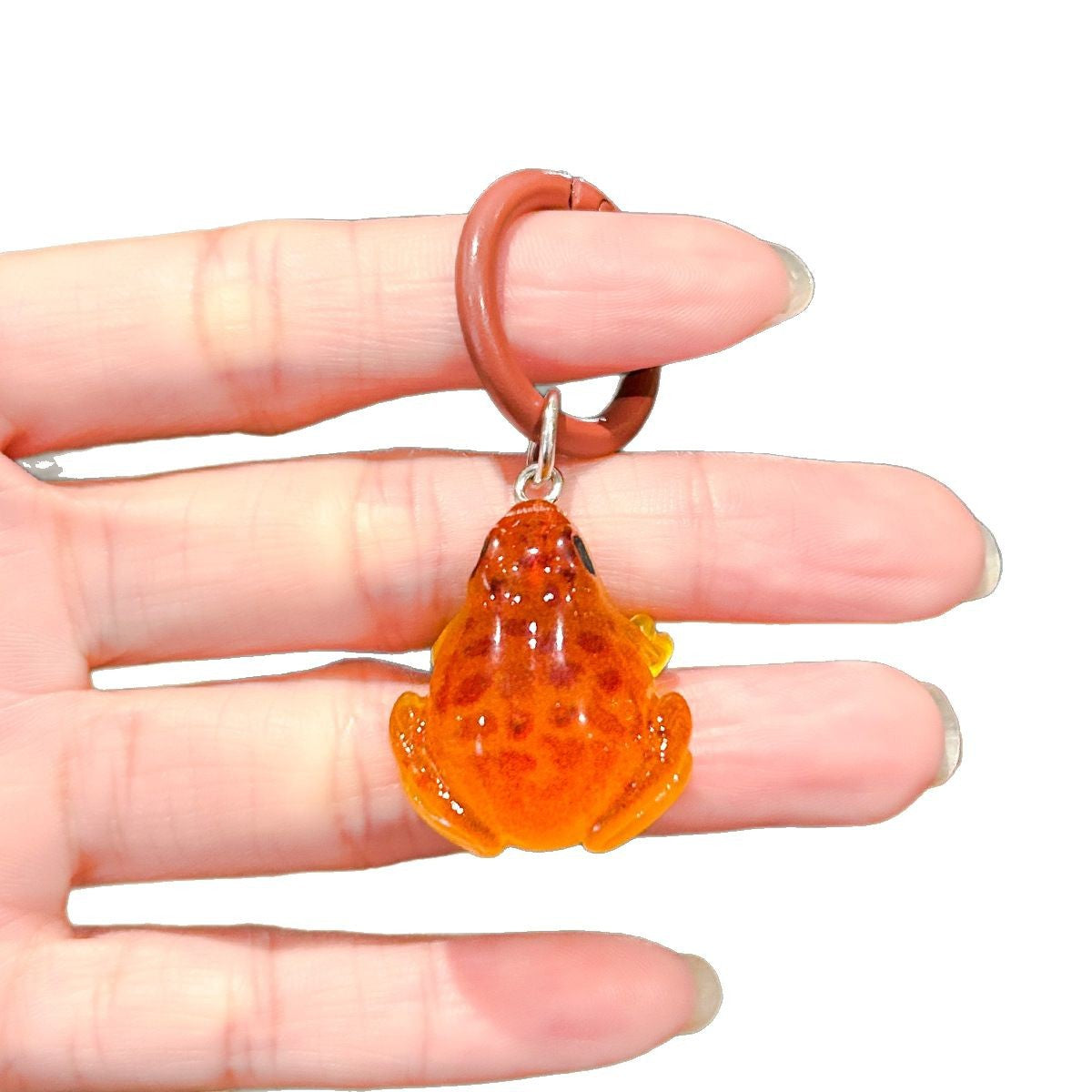 Wholesale Three-Dimensional Luminous Little Frog Color Keychain