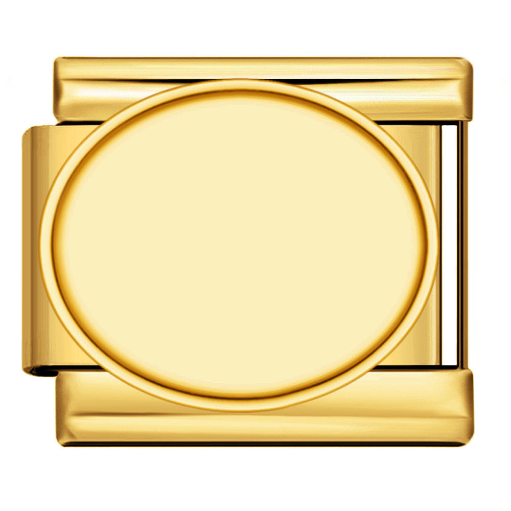 Wholesale Italian Module Bracelet Block Elastic ing Titanium Steel Strap Italian Charm