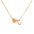 Wholesale light luxury love 18K gold stainless steel 26 letters necklace