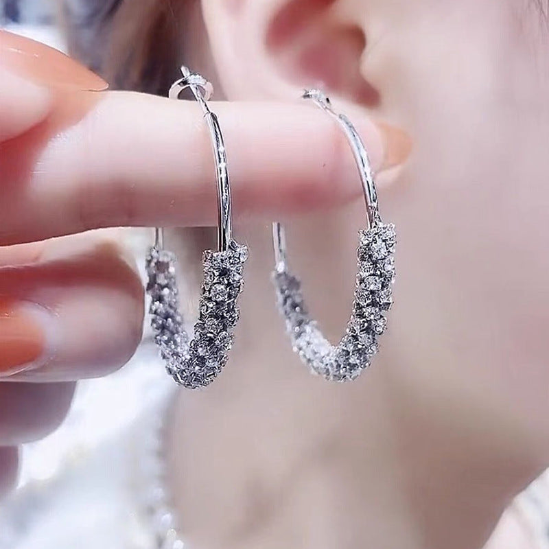 Wholesale hoop earrings fashion  big ear ring earrings circle