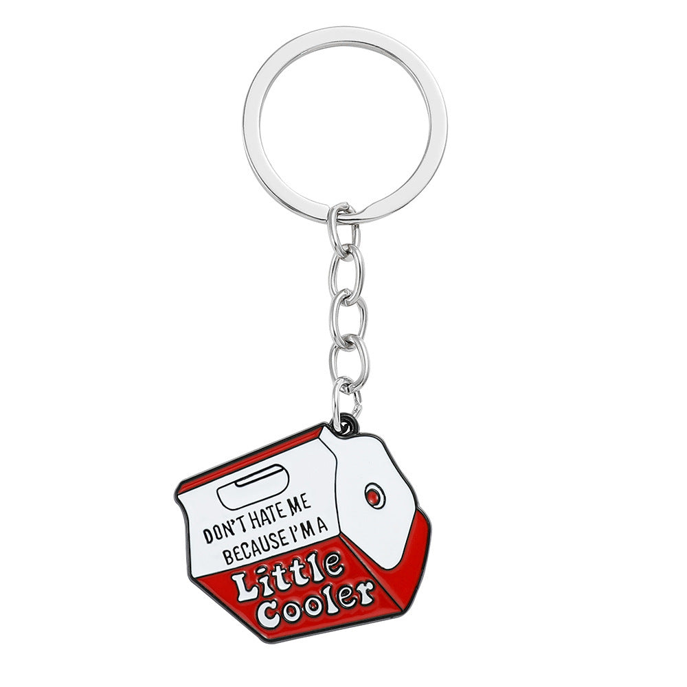 Wholesale " Don' t Hate Me Because I' m Cool"  Fashion Personality Letter Milk Keychain