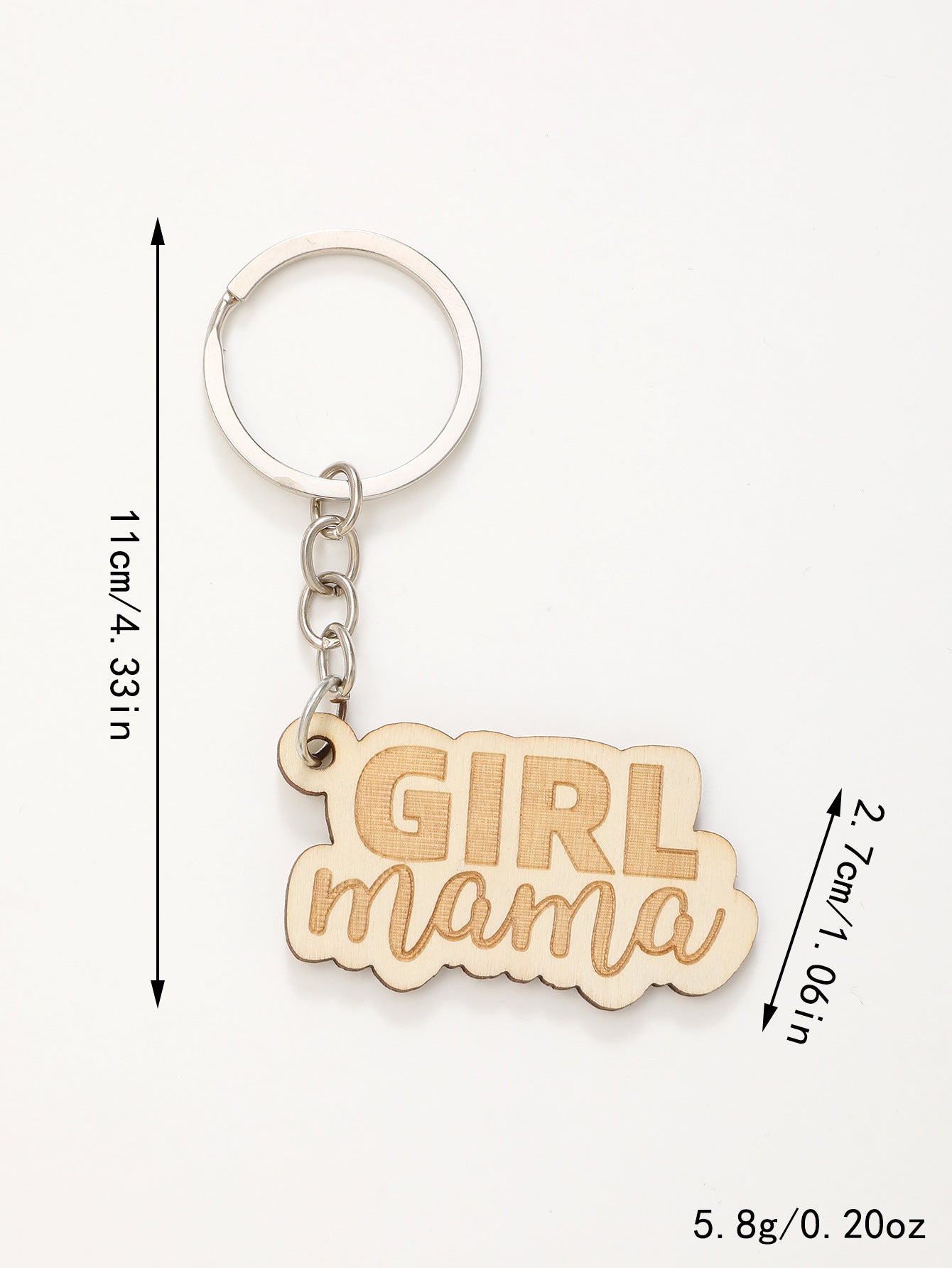Wholesale MAMA Mother's Day Gift Wooden Keychain ACC-KC-YTian010