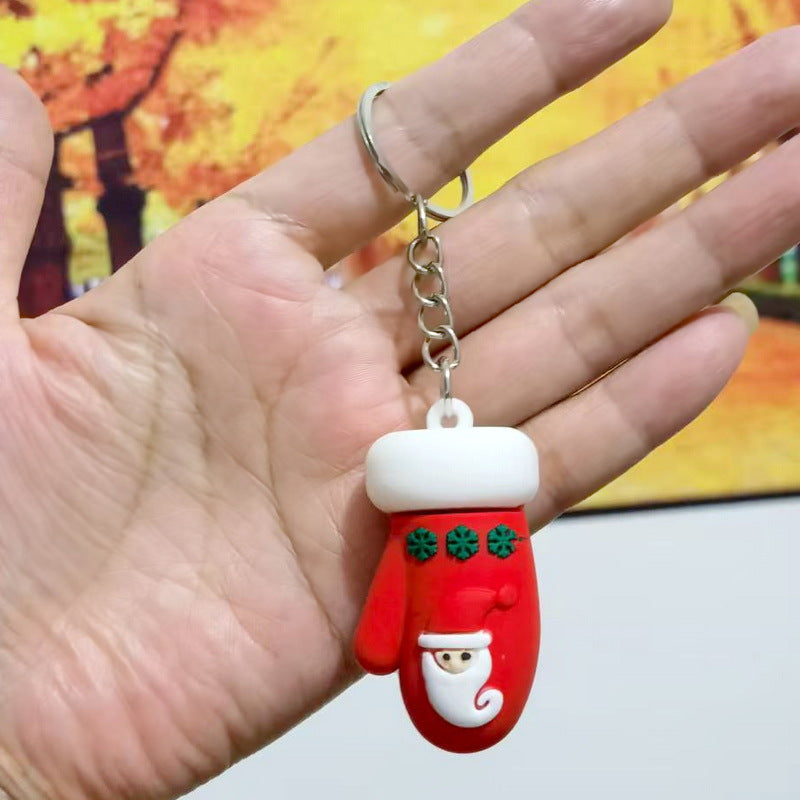 Wholesale Couple keychain car key pendant Christmas doll keychain
