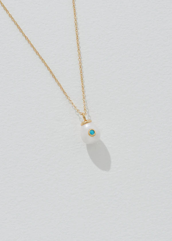 Wholesale Pearl Pendant Necklace December Birthstone Necklace