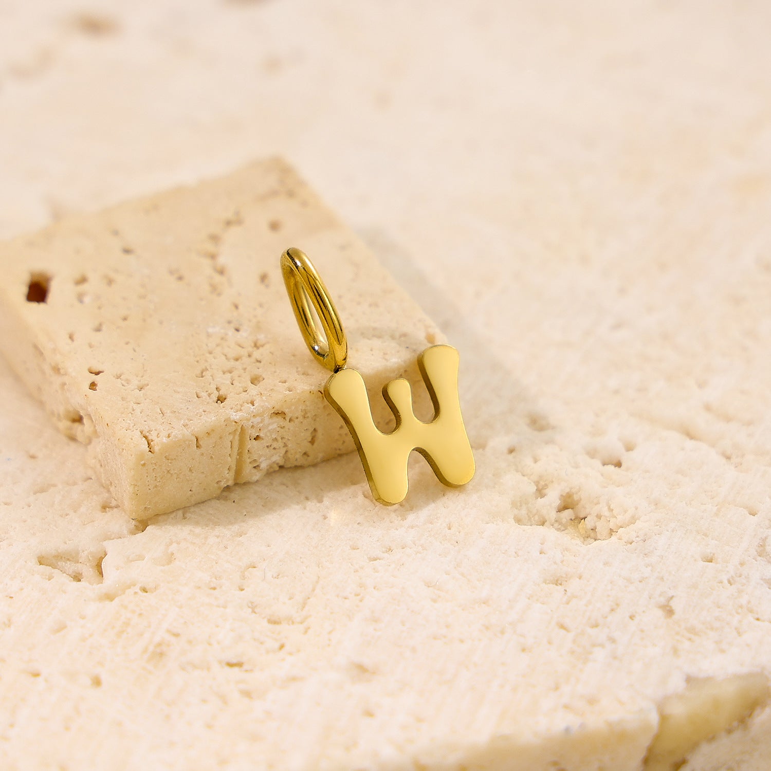 Wholesale Stainless steel 26 English small letter pendant