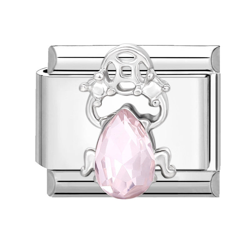 Wholesale Italian Charm Bracelet 9mm DIY Splicing Butterfly Series Stainless Steel Composable Bracelet