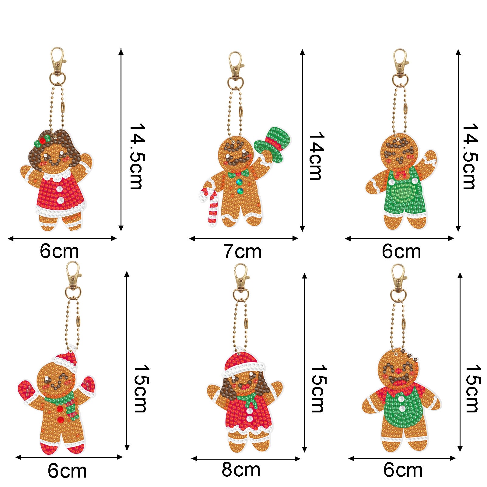 Wholesale Acrylic Cute Small Animal Dot Diamond Painting Custom Keychains ACC-KC-XingNa001