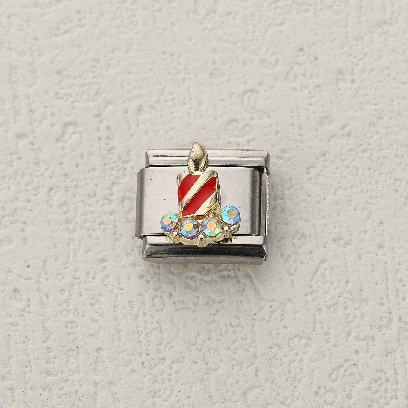 Wholesale 10pcs Italian Charm Bracelet 9mm DIY Splicing Christmas Collection Stainless Steel Composable Bracelet