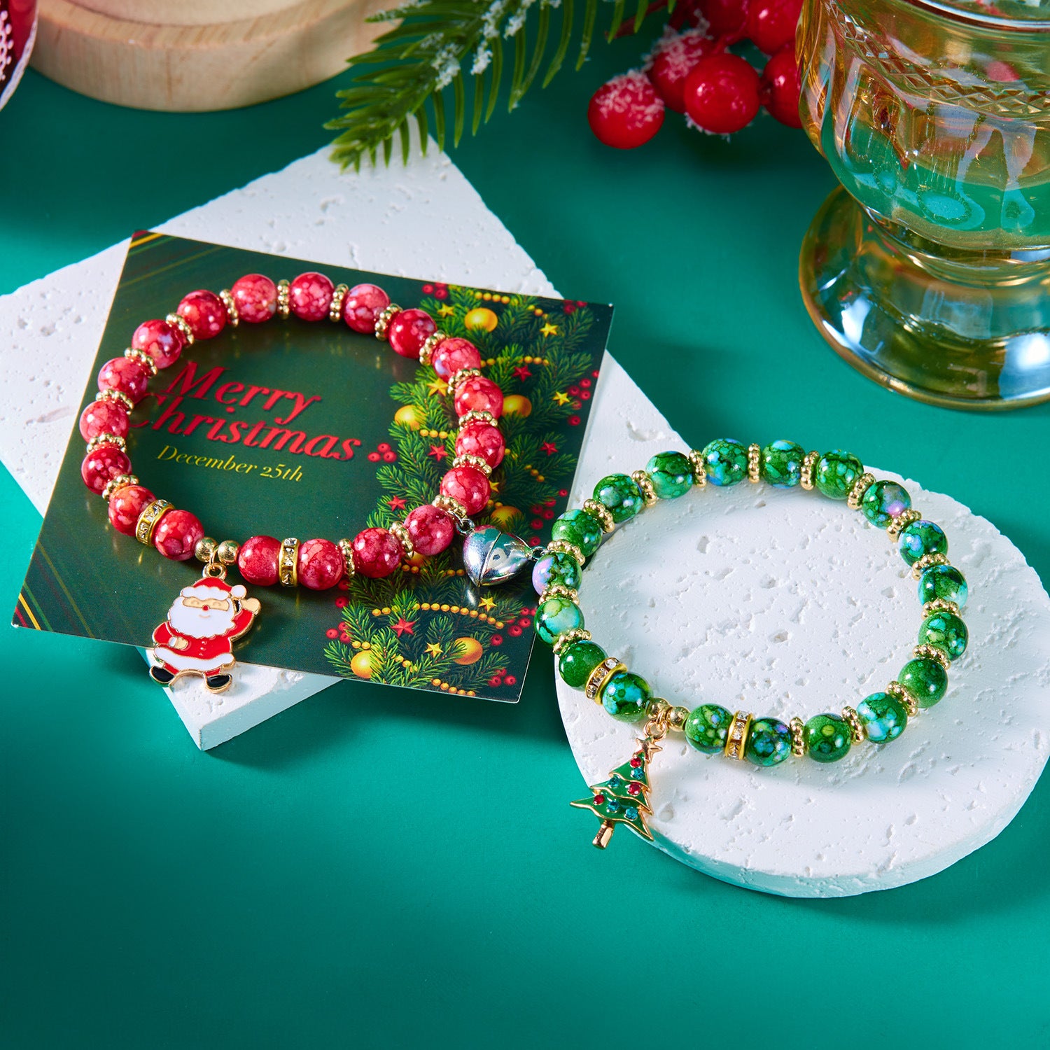 Wholesale Christmas couple bracelet  temperament magnetic bracelet