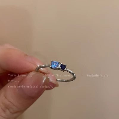 Wholesale  Blue Ocean series personalized index finger ring