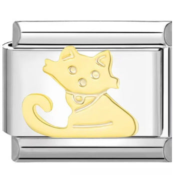 Wholesale Italian Charm Bracelet 9mm DIY Splicing Removable Color Cat Stainless Steel Composable Bracelet