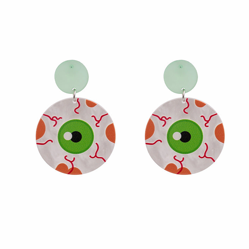 Wholesale  Ghost  Web Acrylic Earrings Cartoon Funny Earrings Fashion Accessory