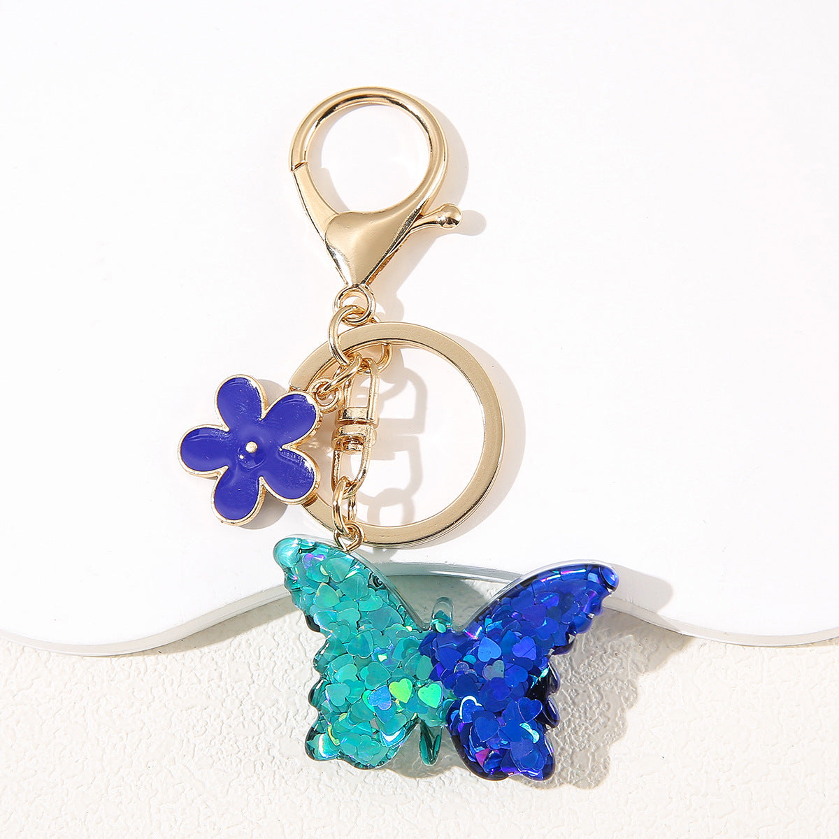 Wholesale Fashion Flower Butterfly Keychain