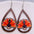 Wholesale Thanksgiving wooden earrings pumpkin turkey car water drop pendant earrings