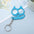 Wholesale Stainless Steel  Candy Color Cute Kitten Keychain