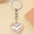 Wholesale 3D three-dimensional glass love keychain