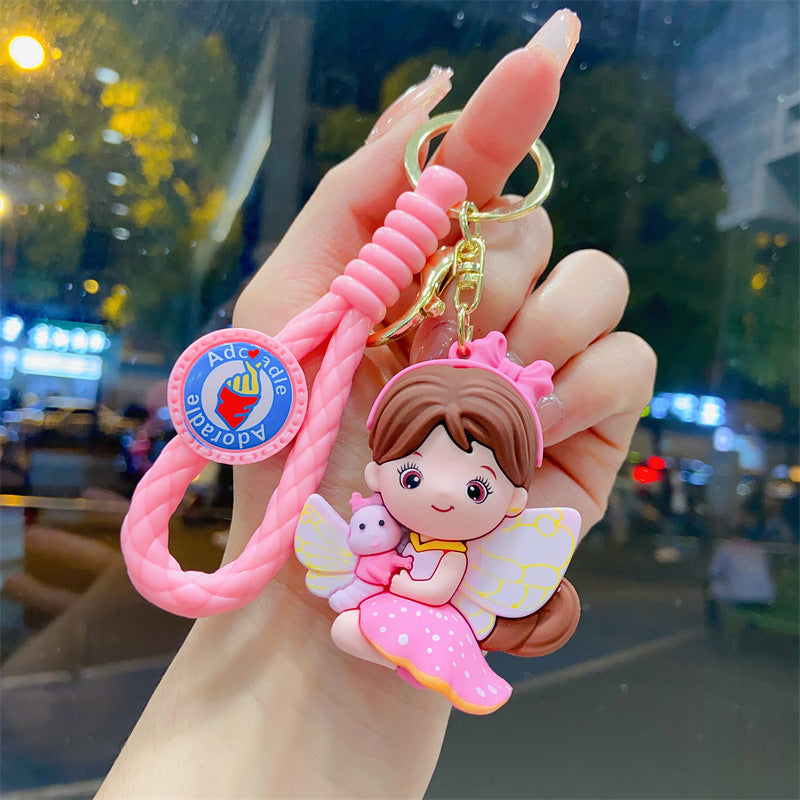 Wholesale Cartoon PVC Soft Glue Cute Keychain ACCVIP-KC-YueWei005