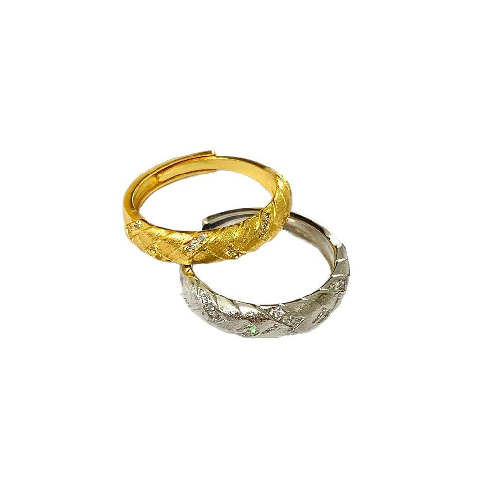 Wholesale Vintage Wheat Ear Woven Wire Ring