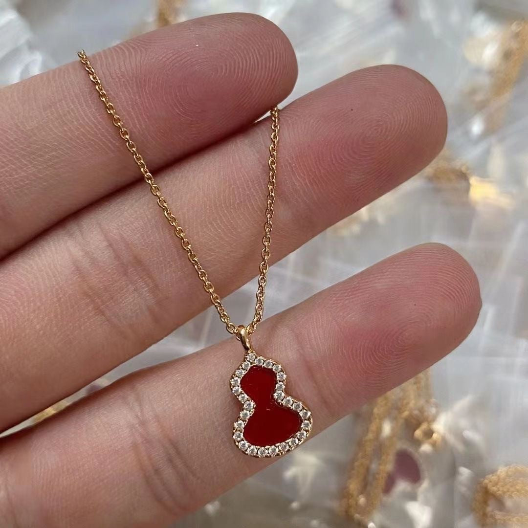 Wholesale Gold Kylin Gourd Diamond Necklace