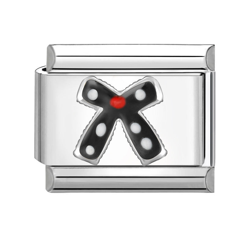 Wholesale Stainless Steel Italian Style Bow Charms,  DIY Bracelet Craft Accessories for Jewelry Making