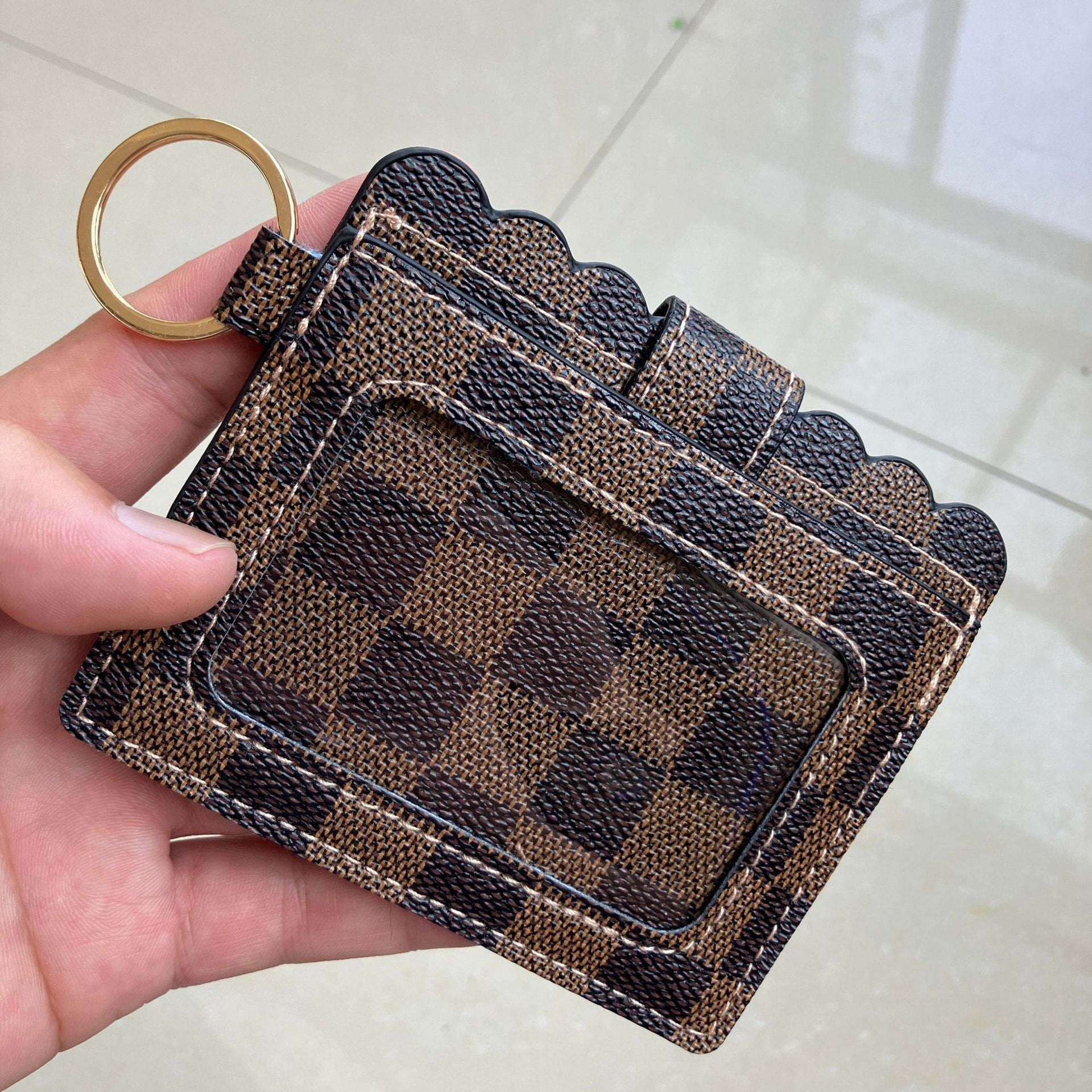 Wholesale PU Leather Card Holder Wallet Leopard Print Urban Style For Women Students Everyday Use