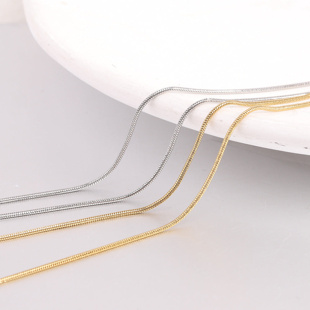 Wholesale Hollow Water Drop Comma Titanium Steel Necklace ACC-NE-ZhongJi003