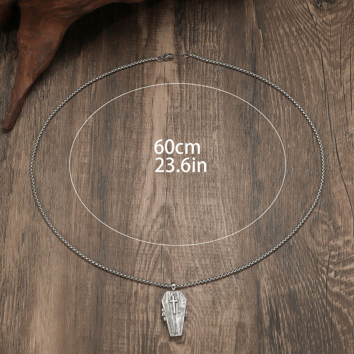 Wholesale  Retro Gothic Coffin Red Enamel Necklace