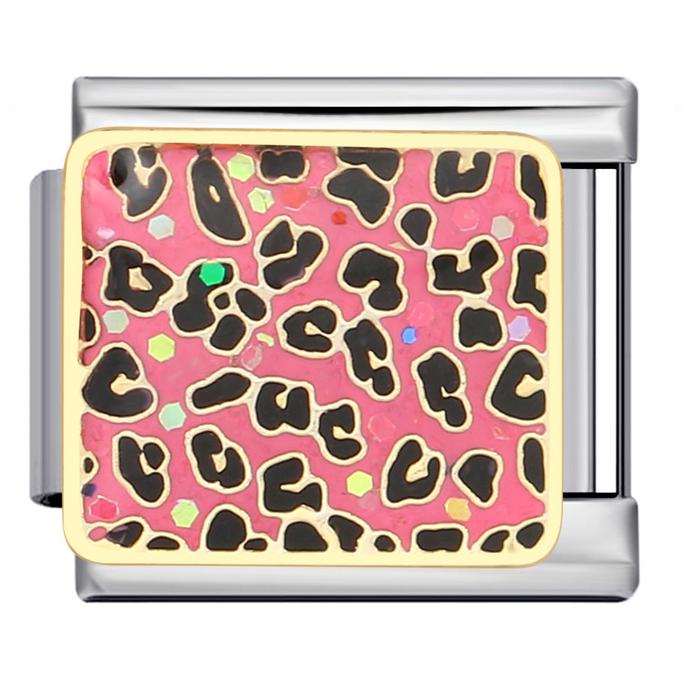 Wholesale Italian Charm Bracelet 9mm DIY Splicing Cute Creative Stainless Steel Composable Bracelet