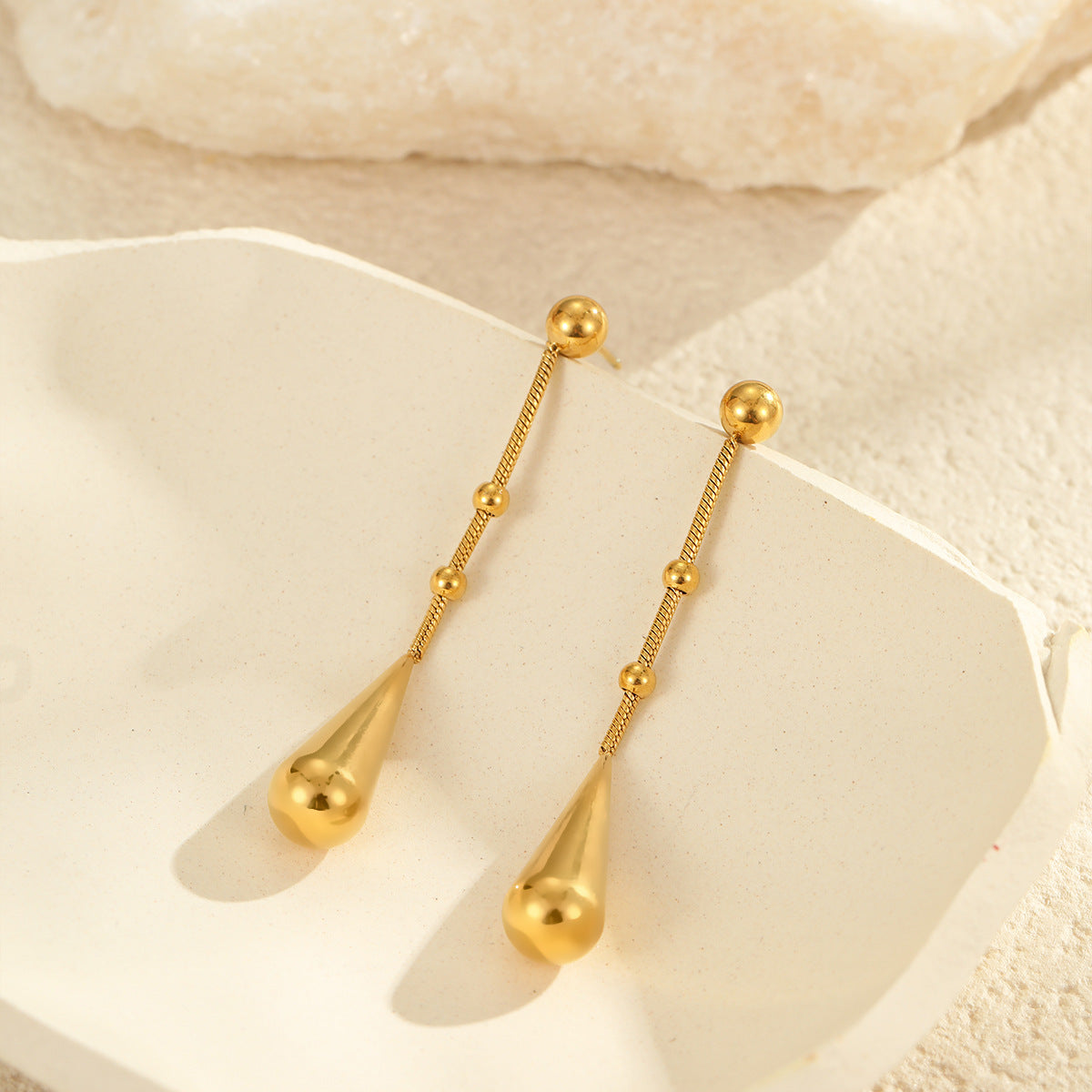 Wholesale Water Drop Earrings Stainless Steel Earrings