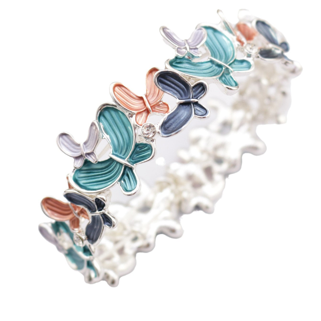 Wholesale Butterfly Alloy Elastic Bracelet