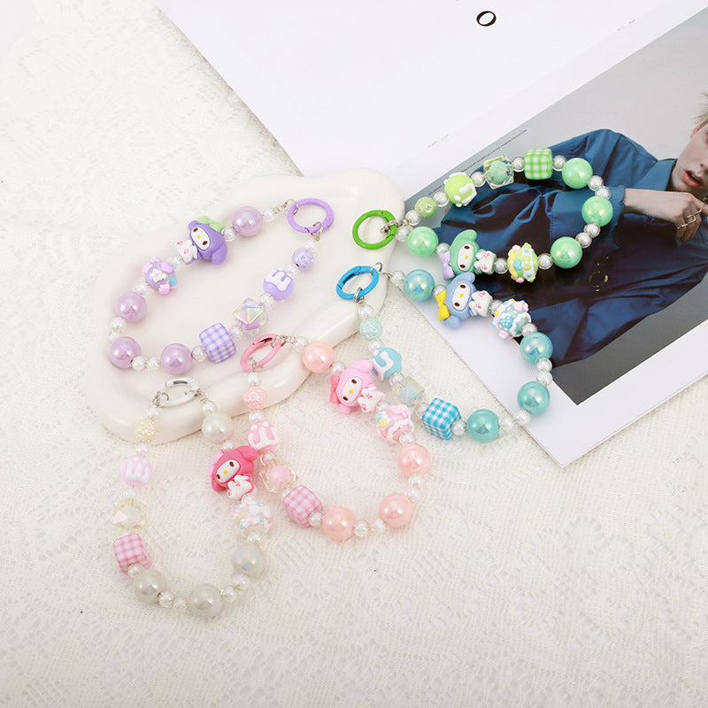 Wholesale cartoon hand-painted beaded Keychains  ACCVIP