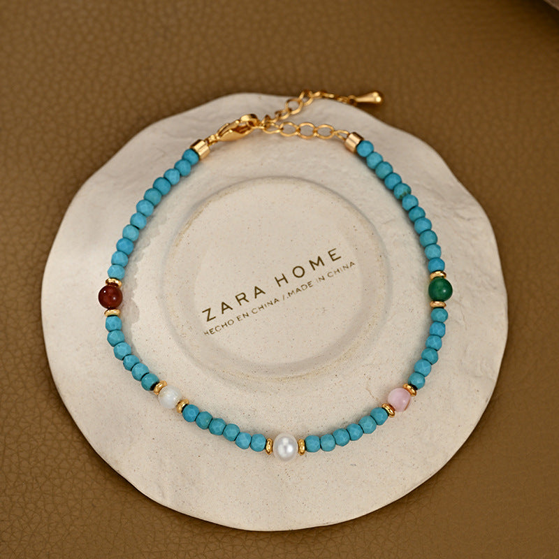 Wholesale Copper Electroplated Chinese Style Multi-Color Bracelet Fashion Accessory Gift for Friends