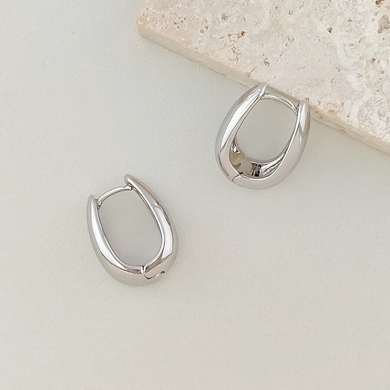 Wholesale  irregular copper plated real gold earrings